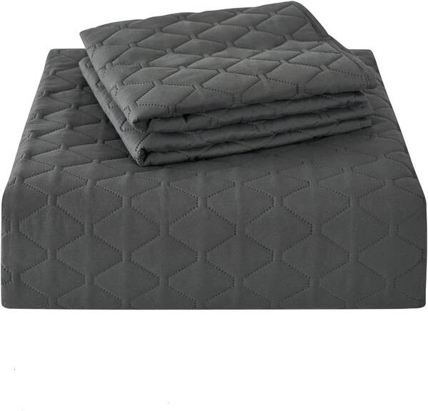 

Покрывало Woltu+2 Kissenbezüg Jay(3teilig), 240x2x260 см, темно-серый