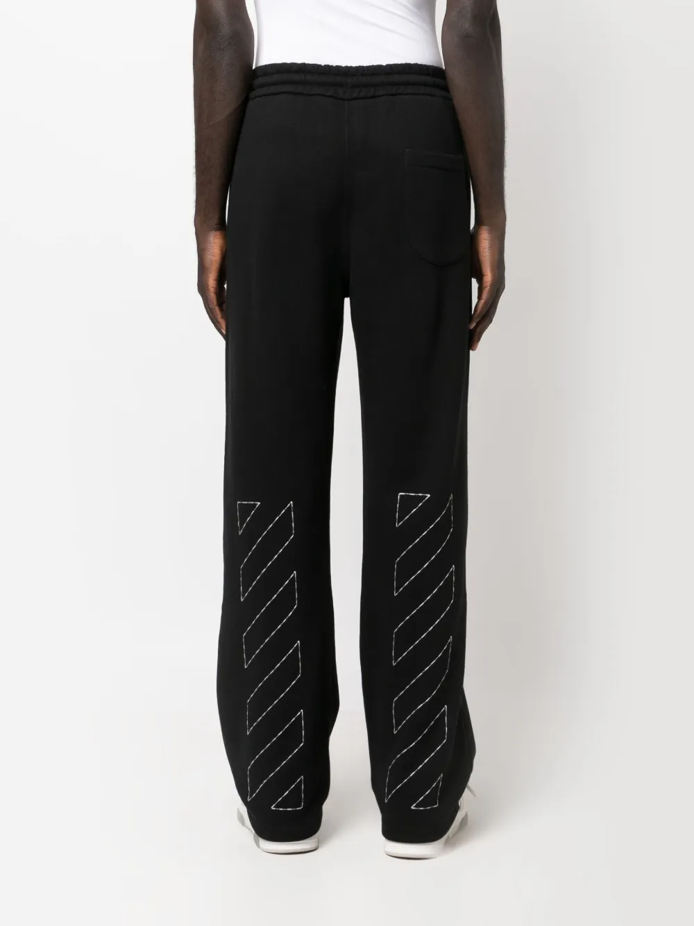 Спортивные брюки с вышивкой Diag OFF-WHITE, черный — фото 4