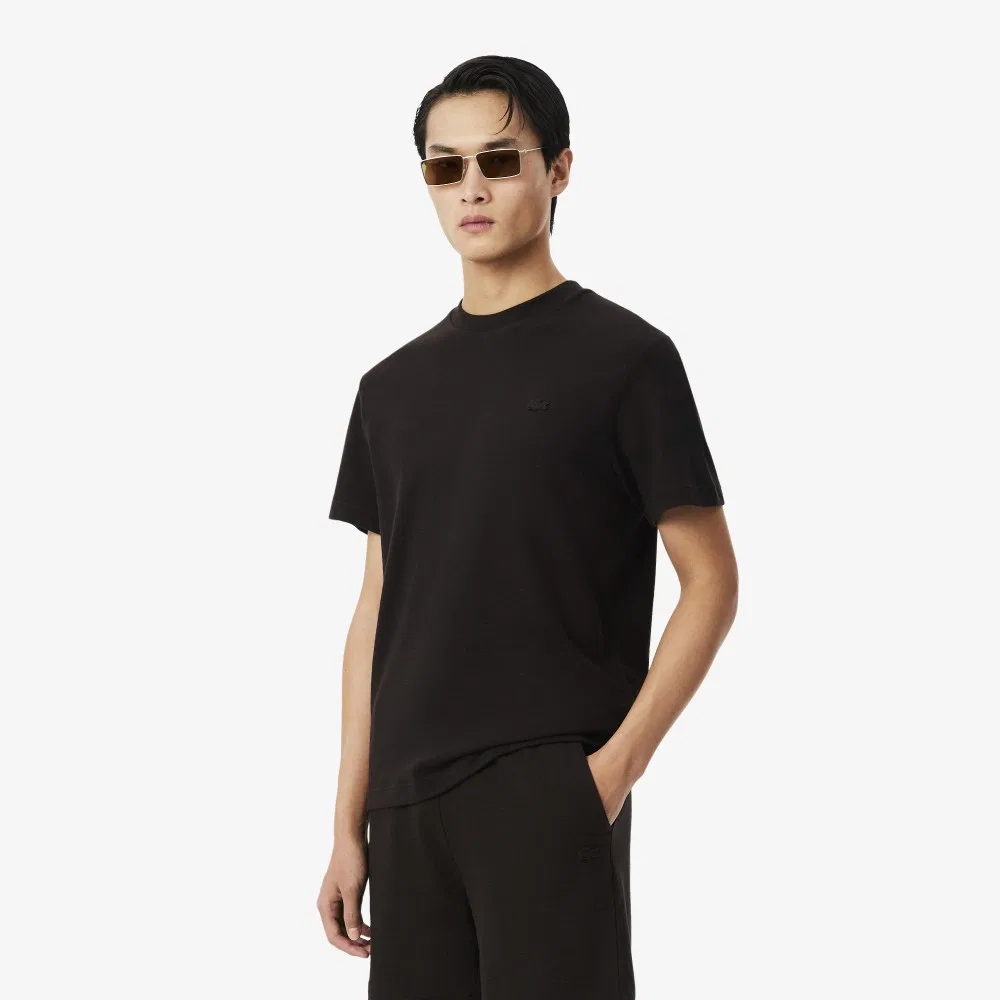 Футболка мужская Lacoste, из крепа, коричневый