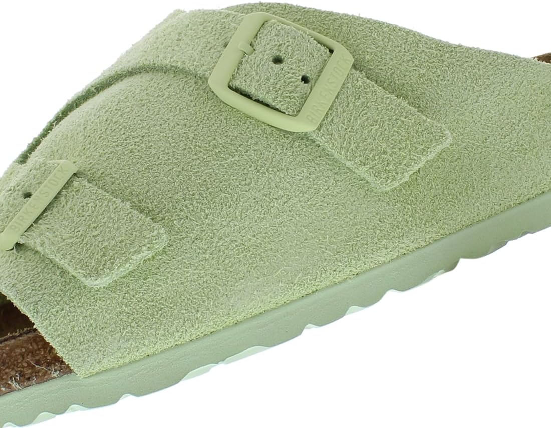 Сандалии Birkenstock Unisex Zurich BS из замши с тиснением, Faded Lime — фото 2