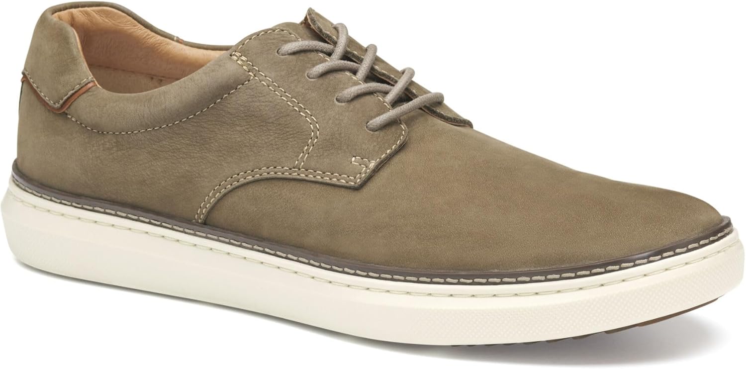 

Мужские туфли Johnston Murphy McGuffey 2 с простой ноской на шнурках Johnston & Murphy, Taupe Tumbled Nubuck