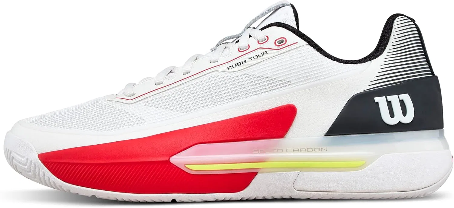 Мужские теннисные кроссовки Rush Tour 5, White/Black/Infrared
