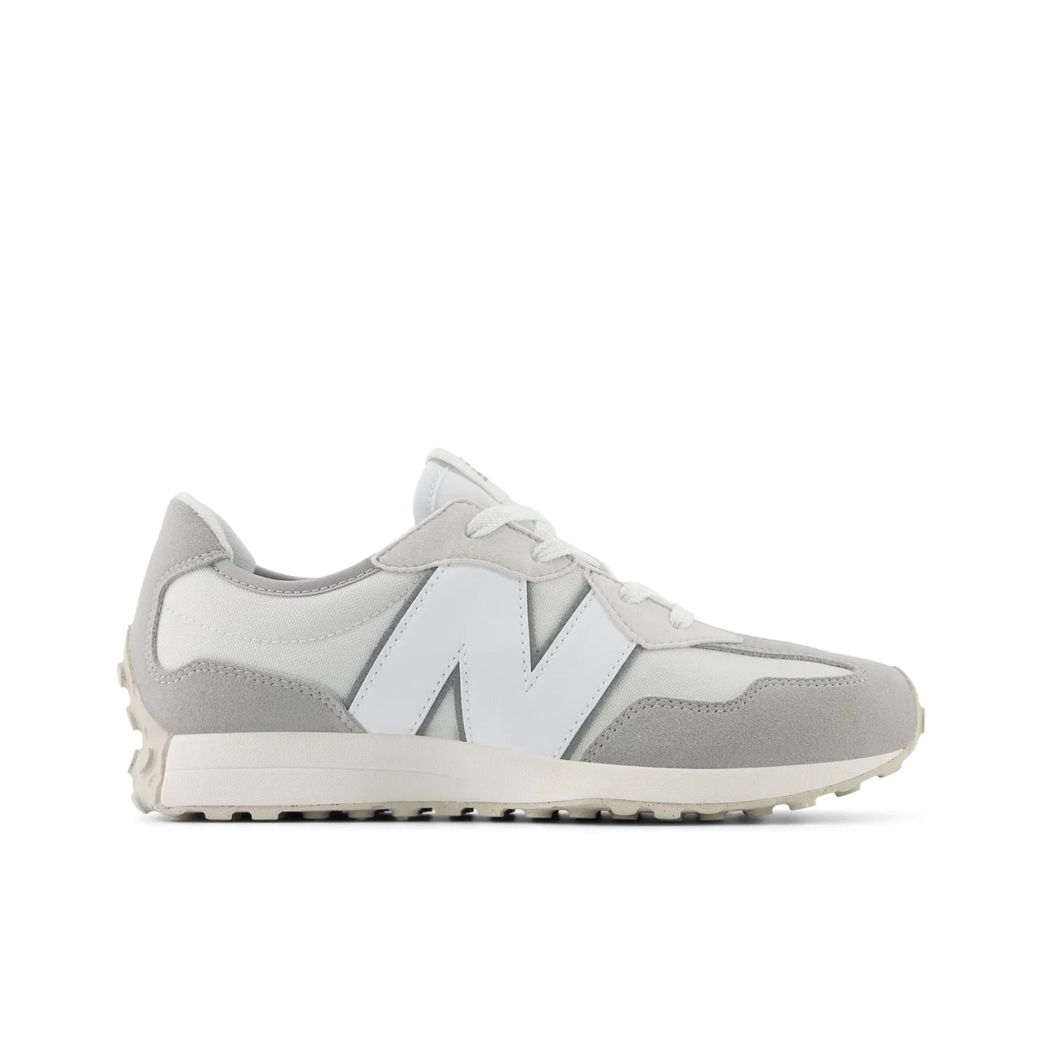 Кроссовки New Balance 327 серого и светло-серого цвета — фото 2
