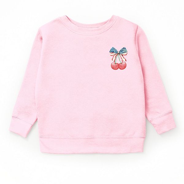 

Патриотический свитшот с вишнями в стиле кокет The Juniper Shop, Pink