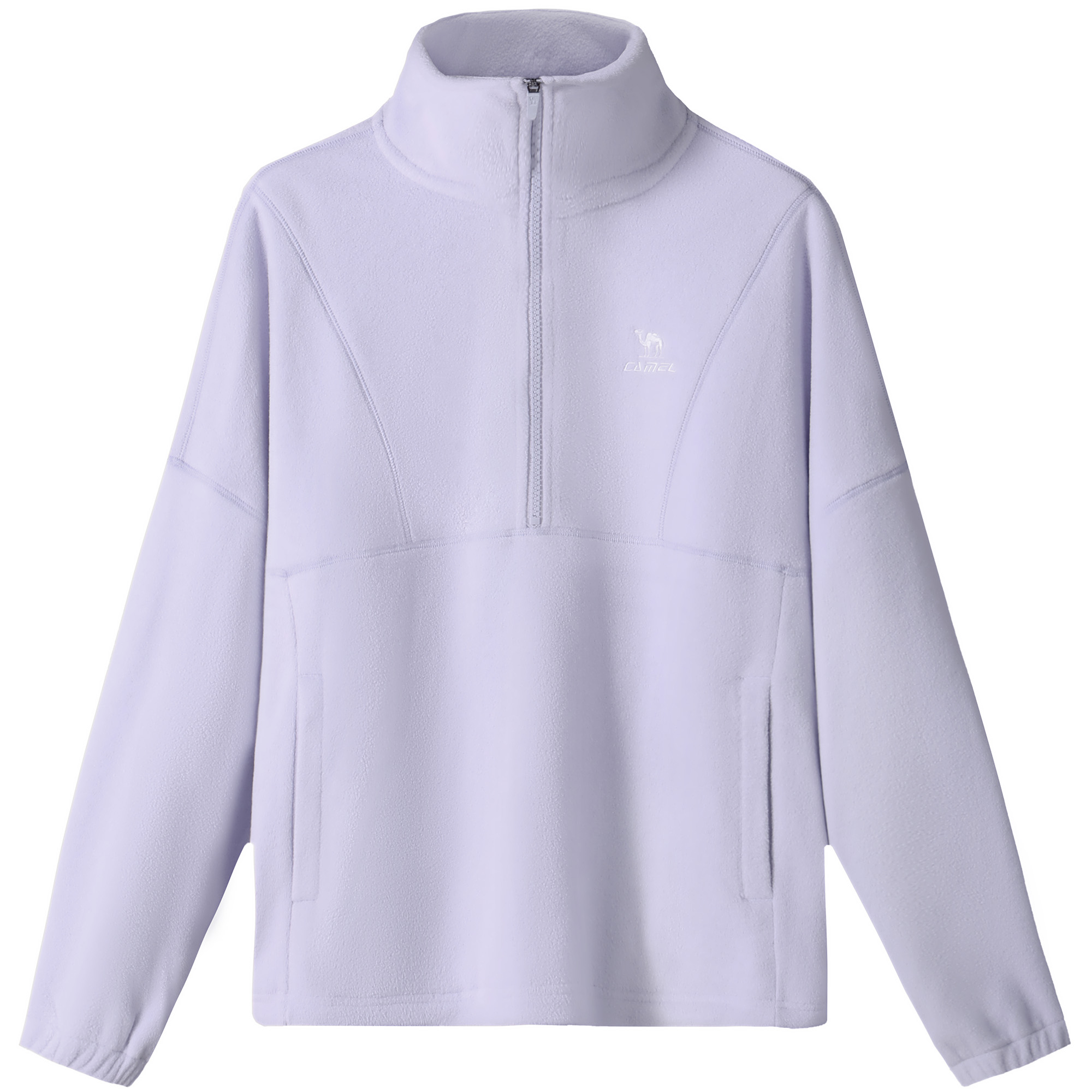 

Свитшот женский Stand Collar утолщенный Regular CAMEL, светло-and fragrant фиолетовый
