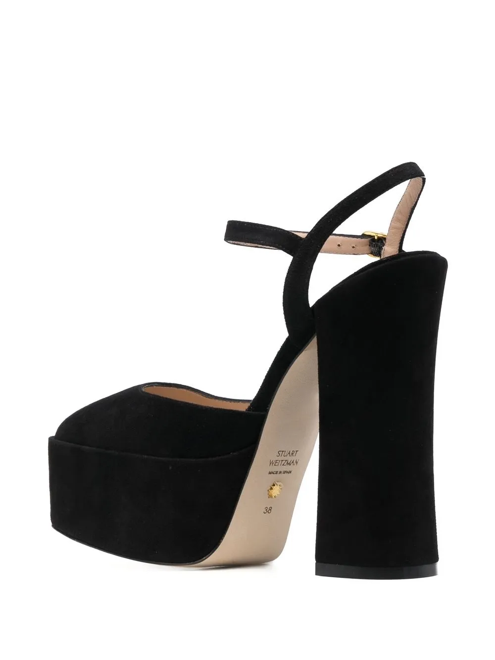Туфли с квадратным носком Stuart Weitzman, черный — фото 3