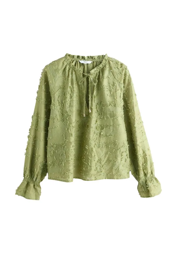 Блузка прямого кроя с длинными рукавами Next, Olive Green