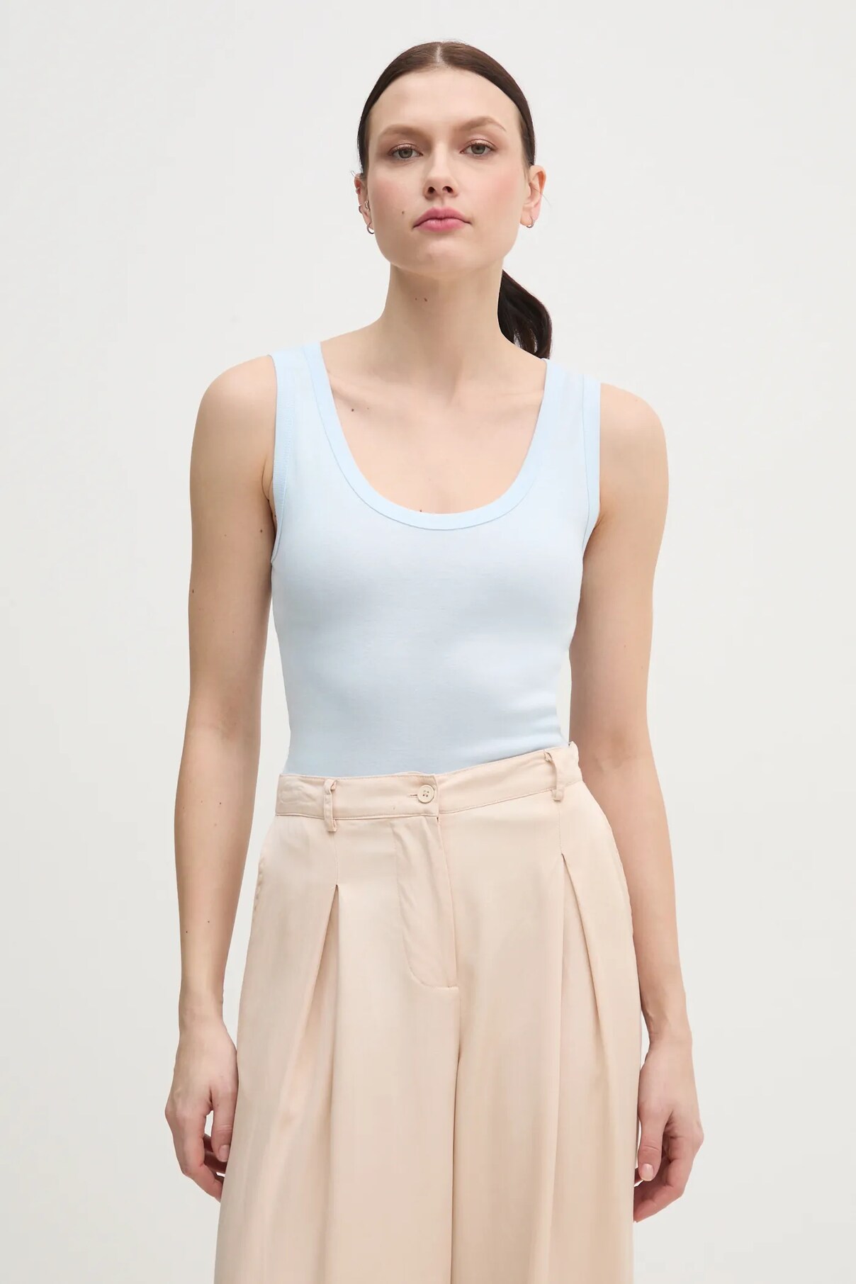 

Хлопковый топ United Colors Of Benetton, синий