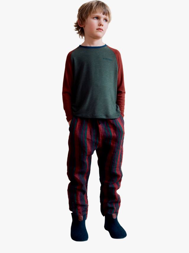 

Детские брюки Leda в полоску Caramel, Red/Multi