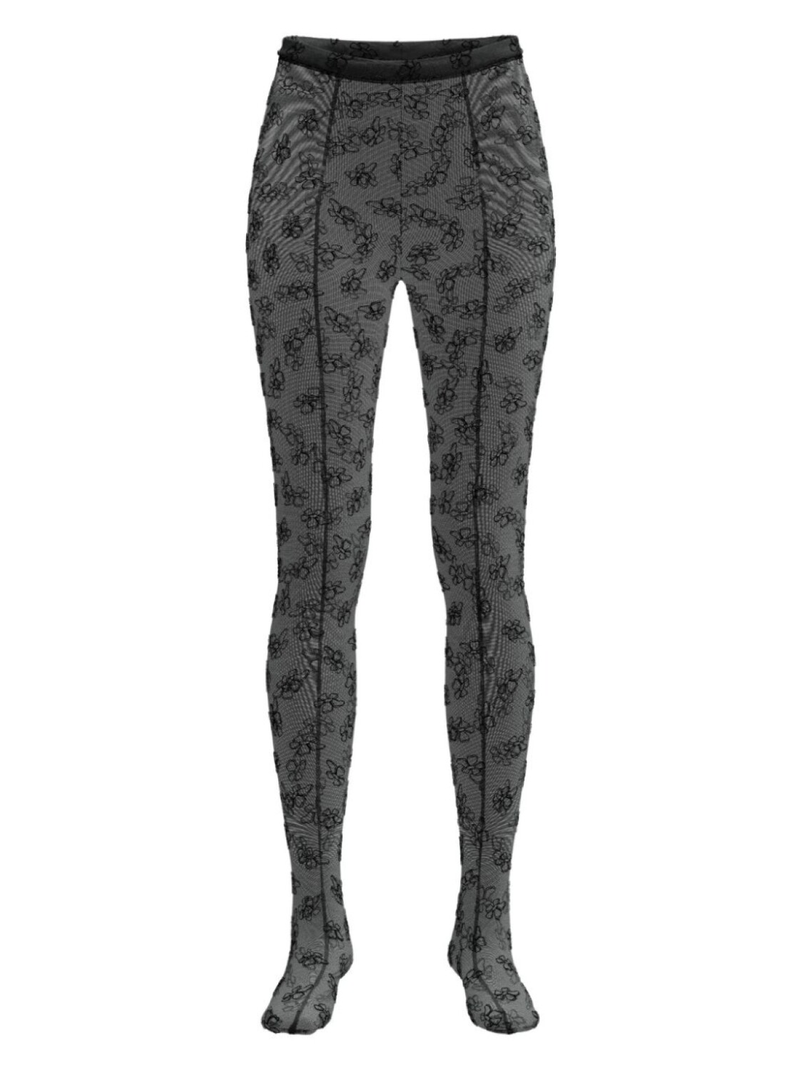 

Margherita MACCAPANI легинсы The Footed с монограммой, черный