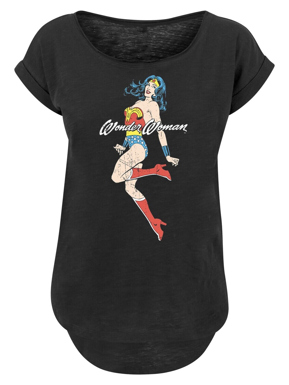 

Рубашка F4Nt4Stic DC Comics Wonder Woman Jump, черный