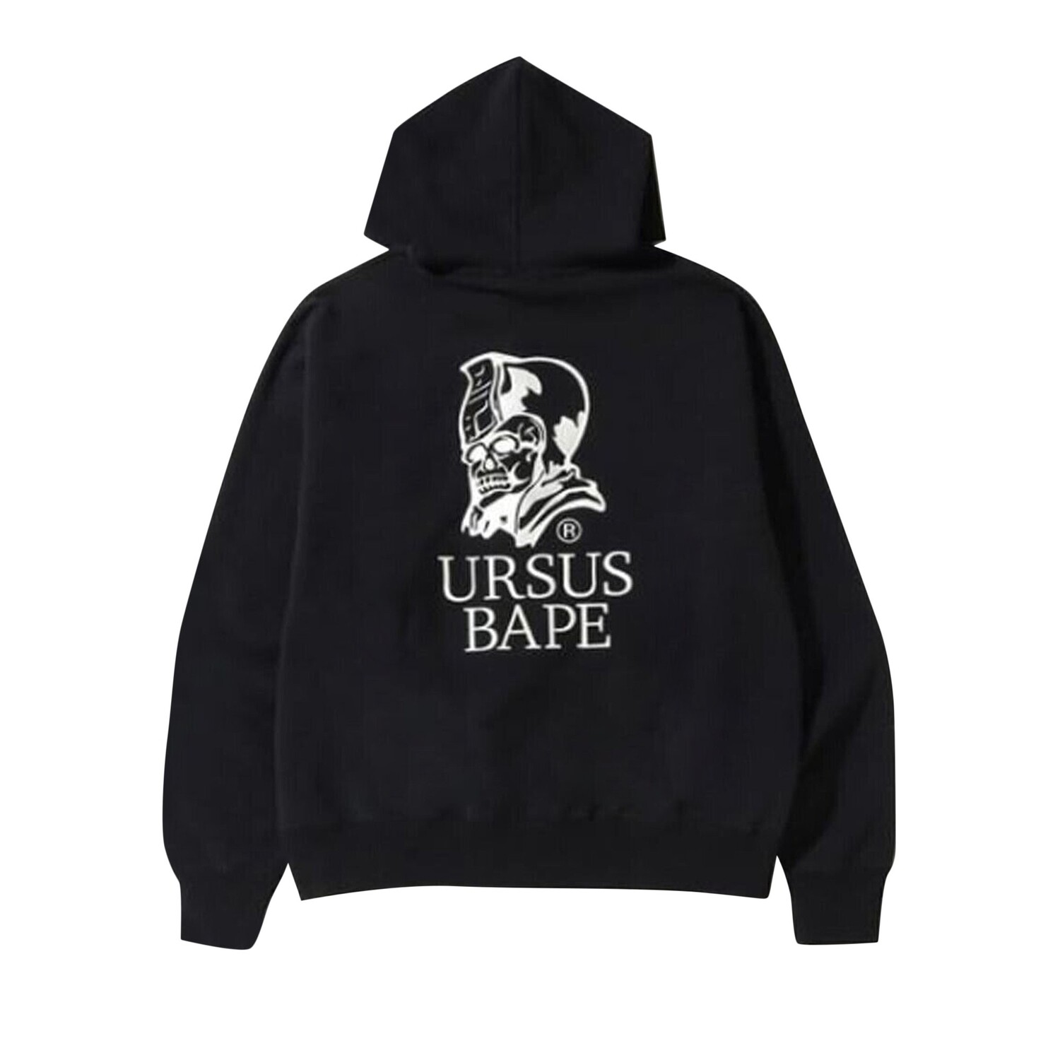 Толстовка свободного кроя на молнии с камуфляжным принтом BAPE, цвет Чёрный — фото 2
