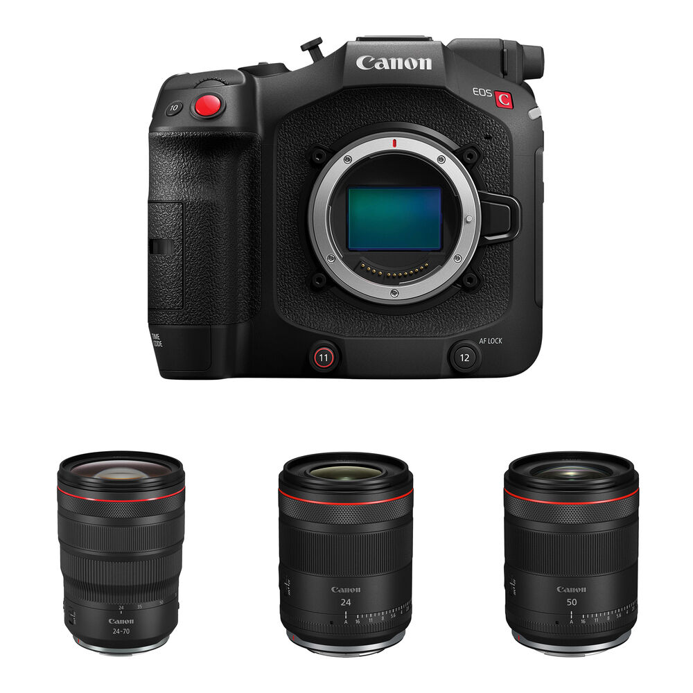 

Кинокамера Canon EOS C80 Cinema Camera Kit with 24-70, 24, and 50mm Lenses