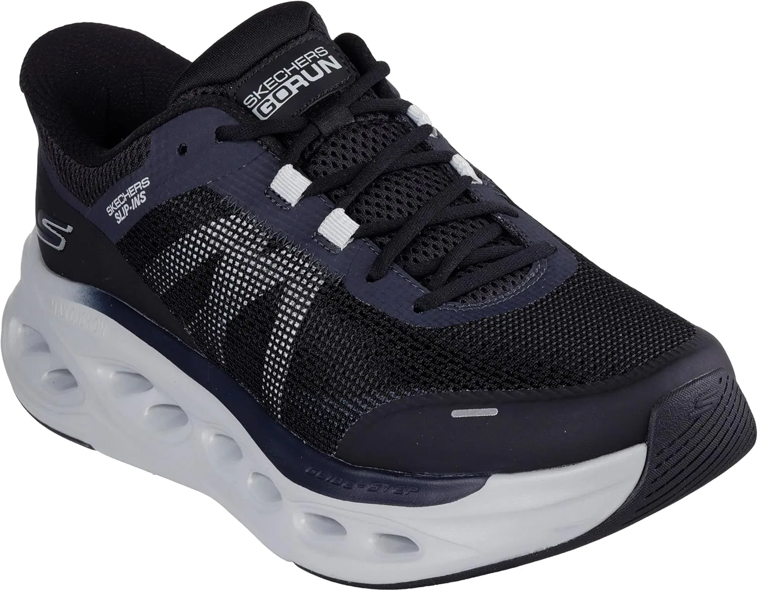 Мужские кроссовки Skechers Max Cushioning Glide-step, Black Grey