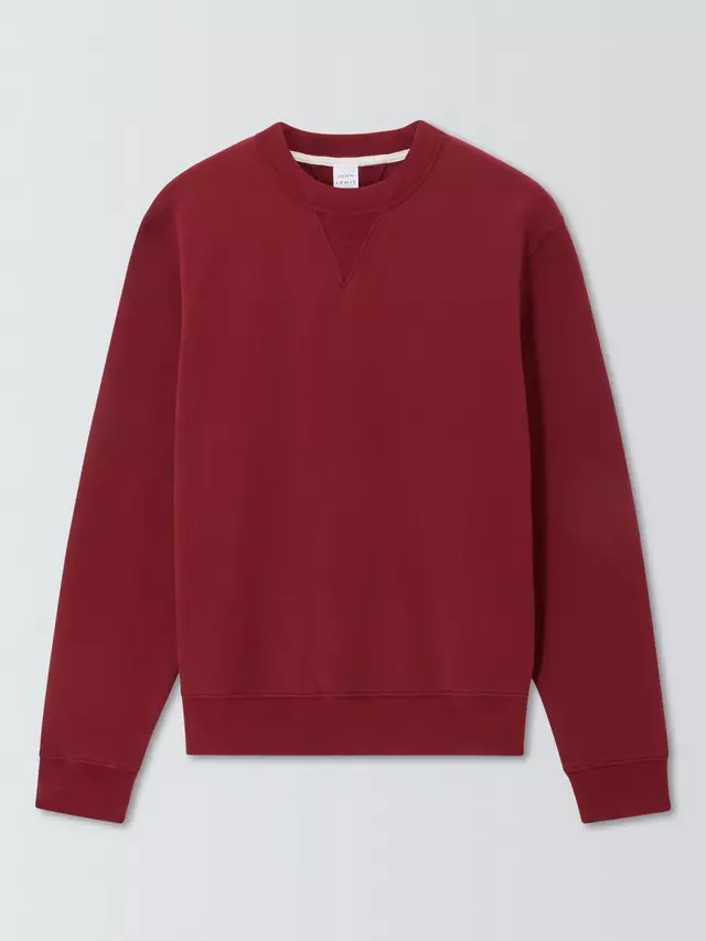 

Толстовка John Lewis Heavy Cotton, цвет ruby/wine