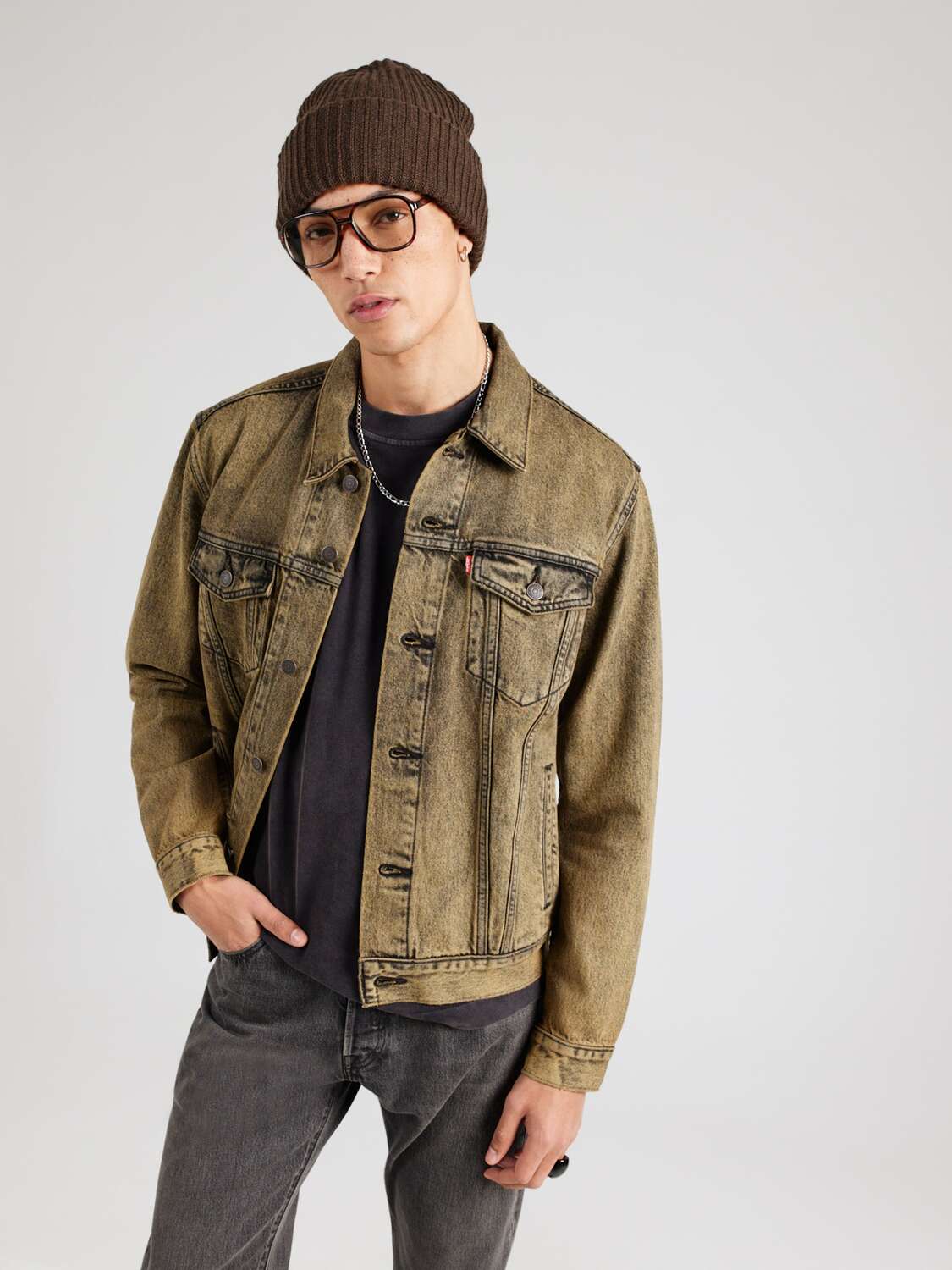 LEVI'S  Куртка межсезонная 'Trucker Jacket' в цвете сепия — фото 3