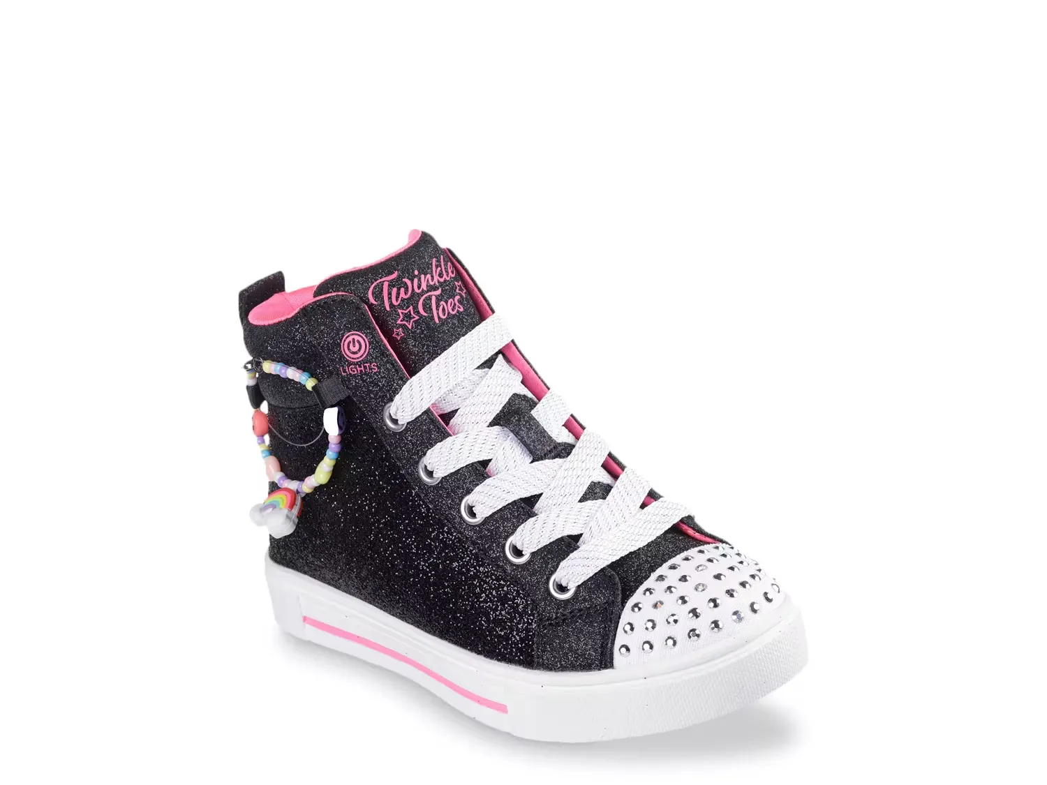 

Блестящие кроссовки Twinkle Sparks Charm Bestie на высокой платформе - детские Skechers, Black