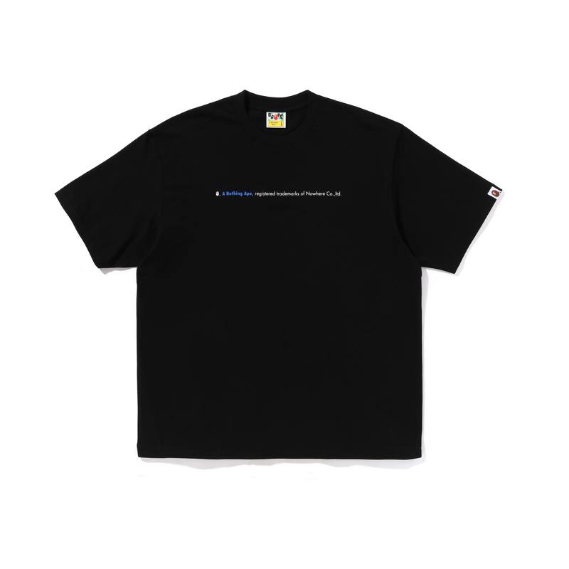 

Футболка Bape Highlight Logo Relaxed Fit A BATHING APE, черная