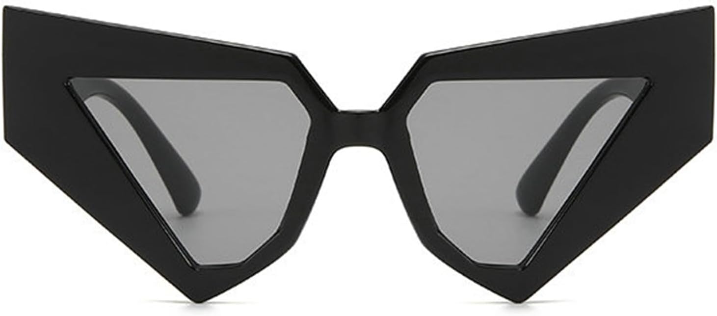 

Солнцезащитные очки Helena Black Triangle для женщин, большие солнцезащитные очки «кошачий глаз», остроконечные очки для мужчин, для вечеринок и выпускных, в стиле Y2K, C1