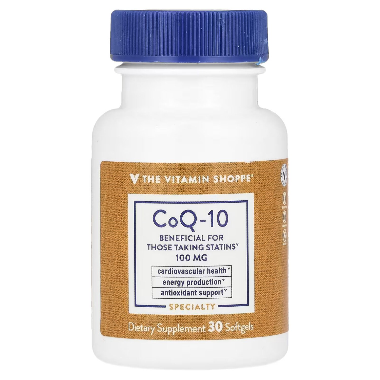 

CoQ-10, 100 мг, 30 мягких таблеток The Vitamin Shoppe