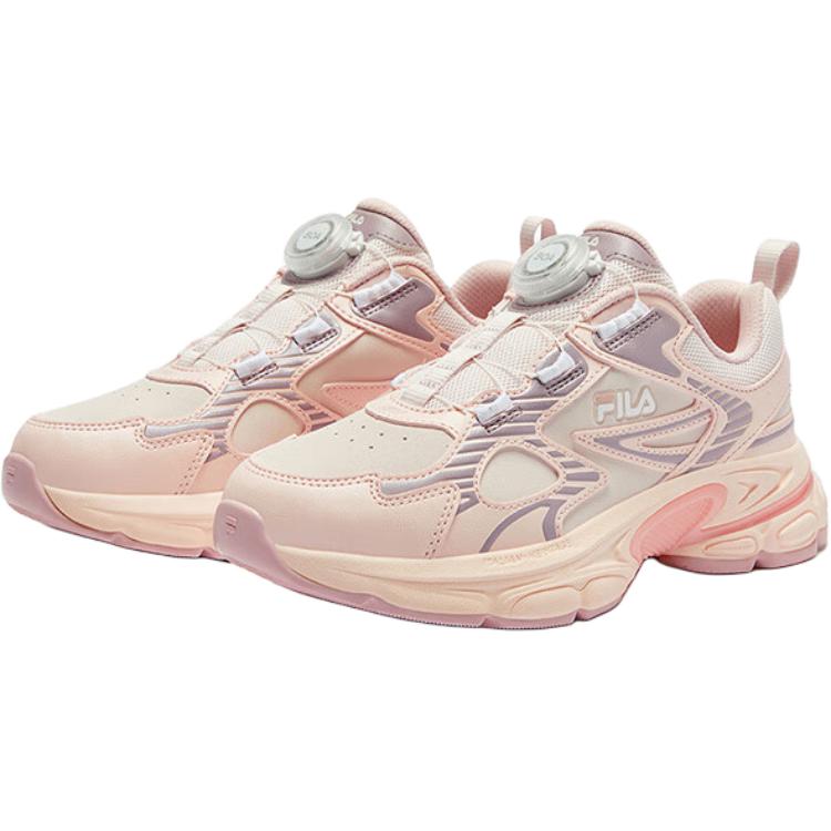 FILA KIDS Боа пегас устойчивые к скольжению износостойкие низкие детские беговые кроссовки pink purple для подростков — фото 4