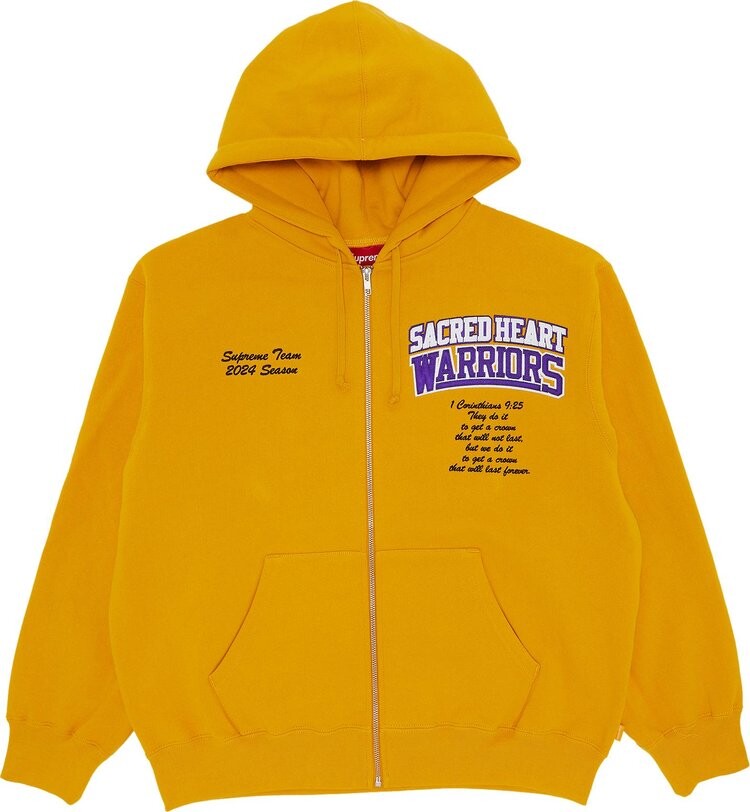 

Толстовка Supreme Salvation Zip Up Hooded 'Gold', золотой