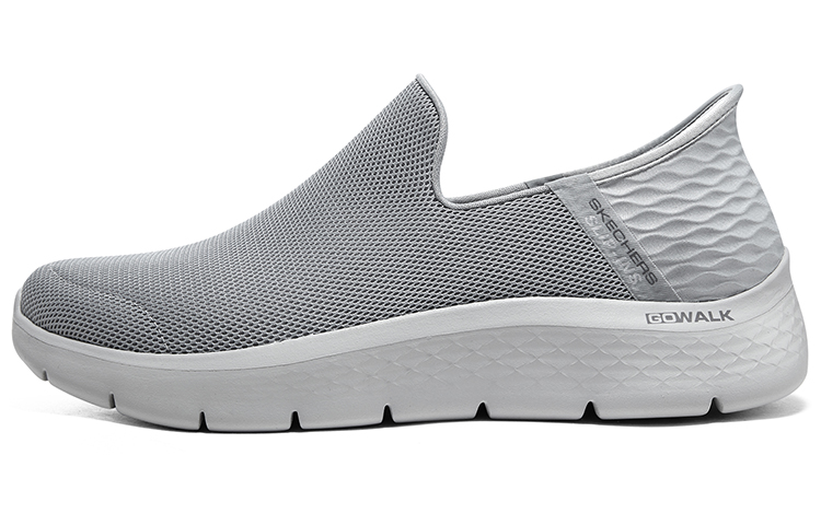 

Слипоны Go Walk 'Светло-серые' Skechers, Серый Белый