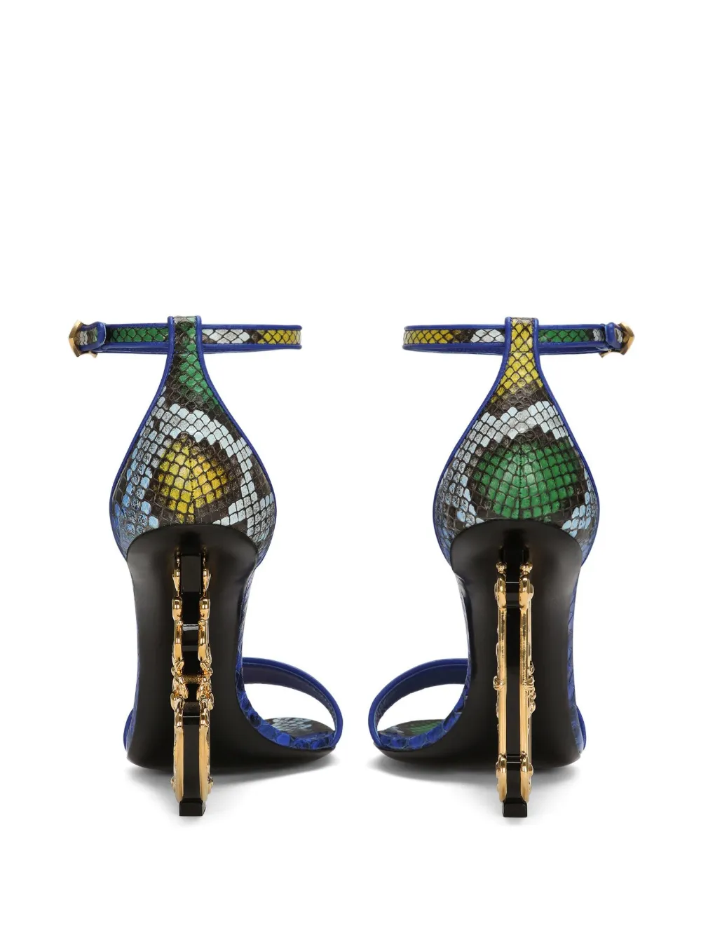 Босоножки Baroque 105 DOLCE & GABBANA, синий — фото 3