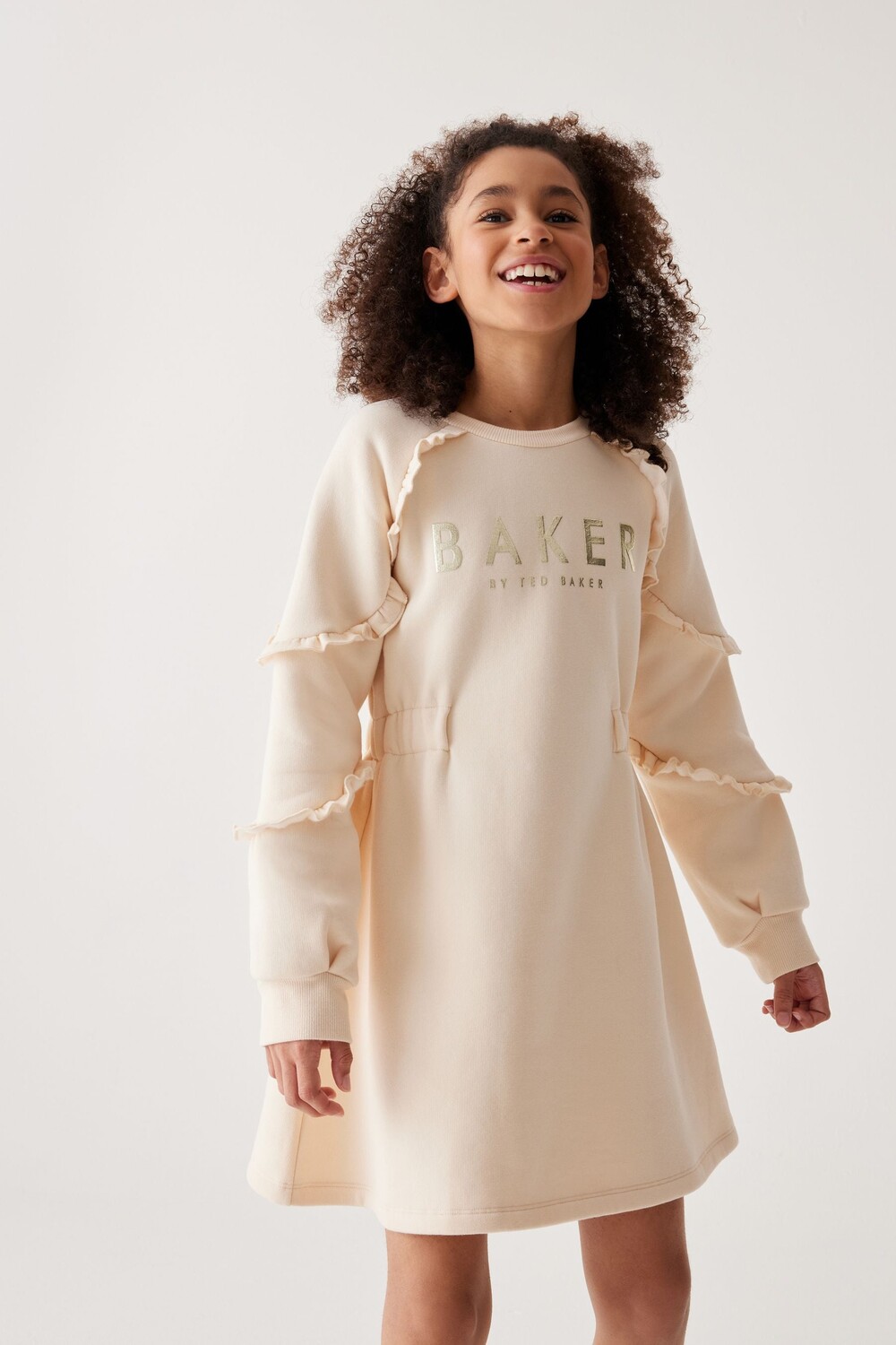 

Спортивное платье с оборками Baker By Ted Baker, бежевый