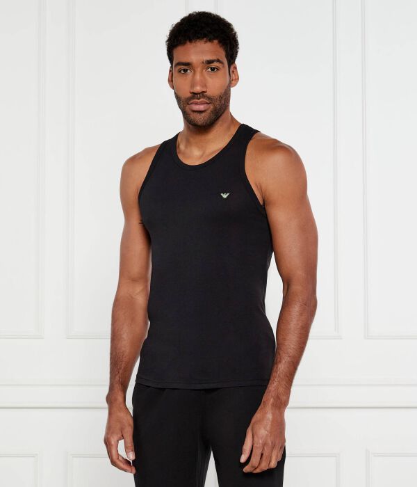 

Майка Regular fit Emporio Armani, черный