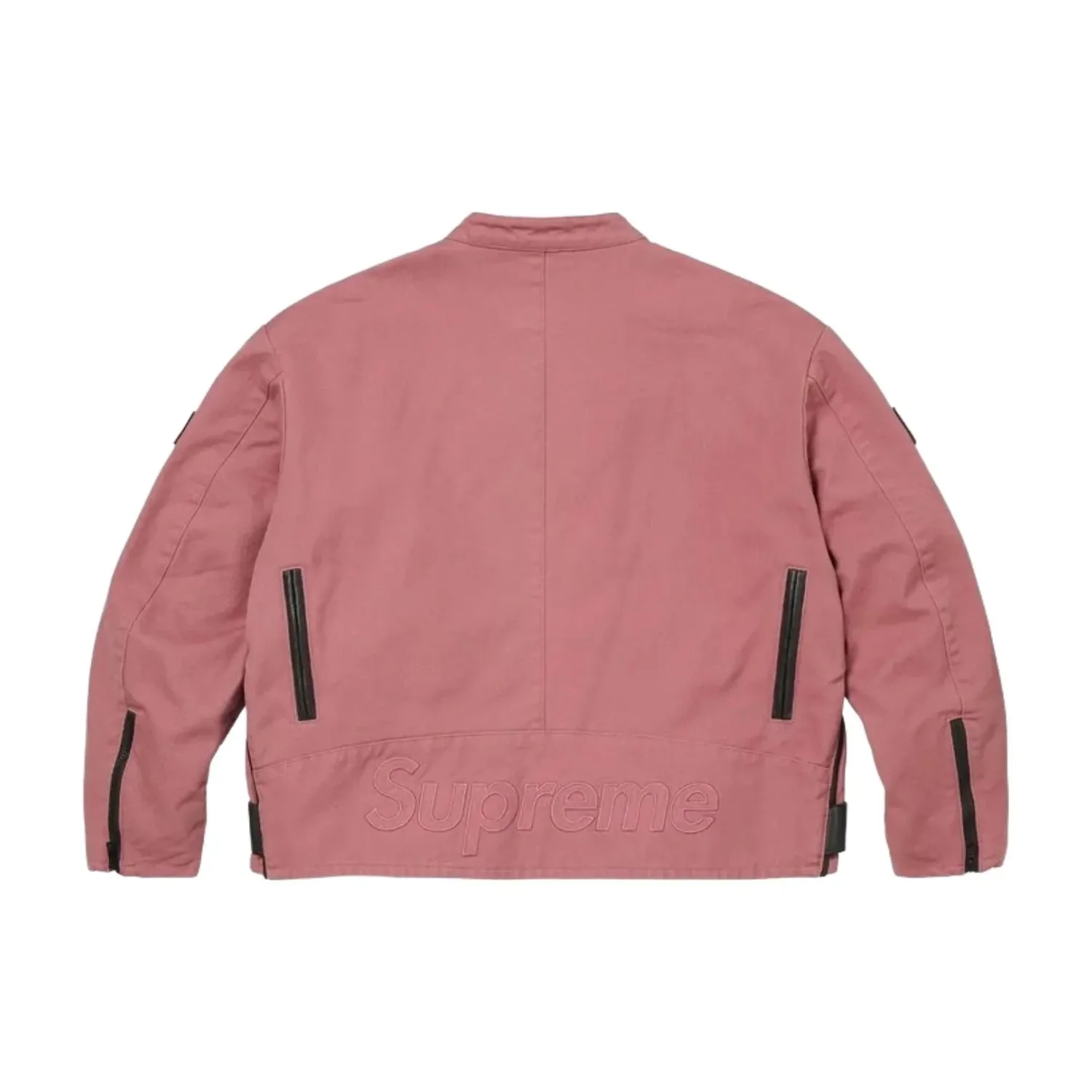 Куртка Supreme x Vanson SS26 из кожи и материала Cordura, розовая — фото 3
