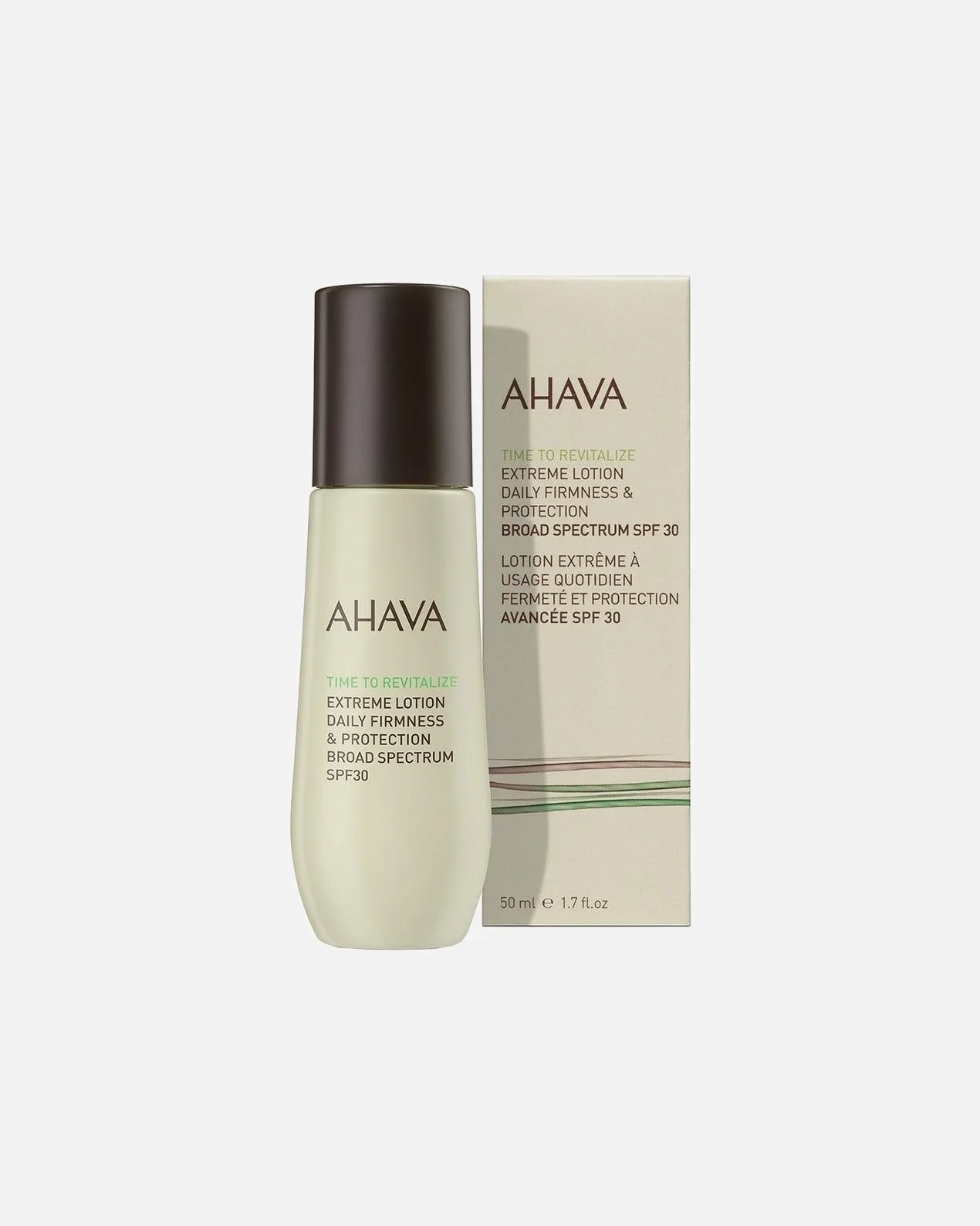Солнцезащитный крем для укрепления шеи и декольте Ahava, 50 мл