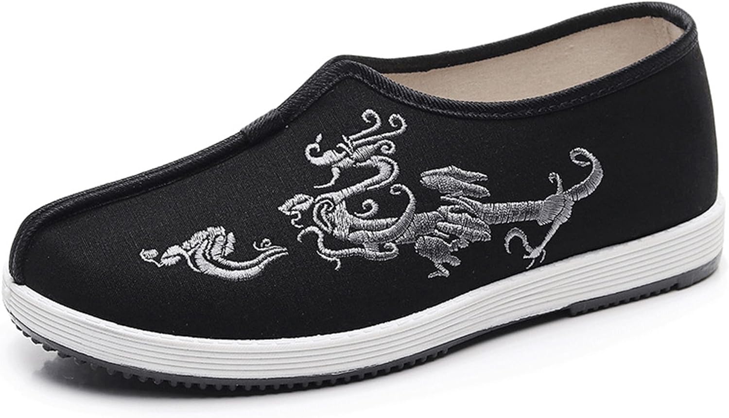 

Вышитые тапочки для Тайцзи и кунг-фу Tinymori, унисекс, текстильные спортивные туфли, традиционные китайские слипоны с противоскользящей подошвой для мужчин и женщин, серебряный