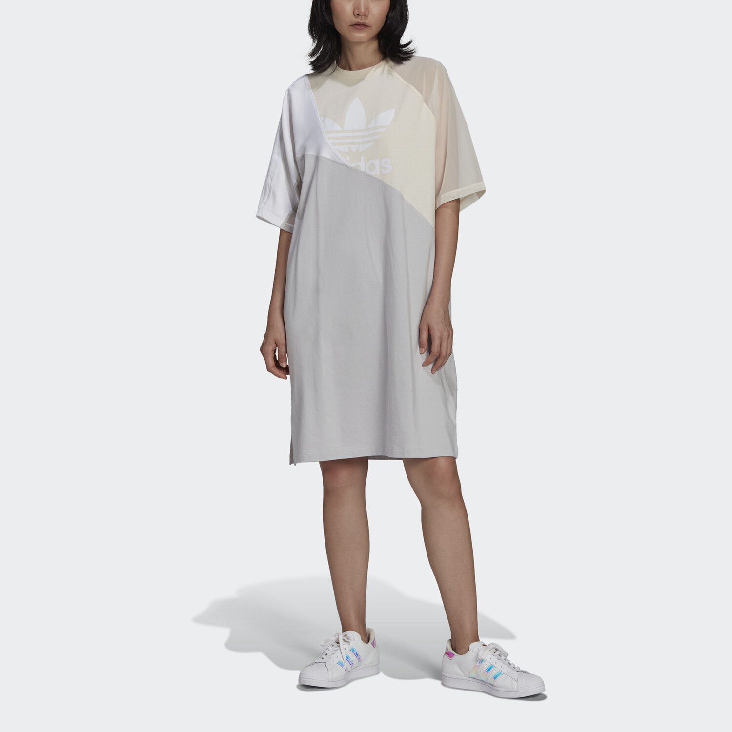 Платье ADICOLOR с короткими рукавами женское желтое Adidas Originals — фото 2