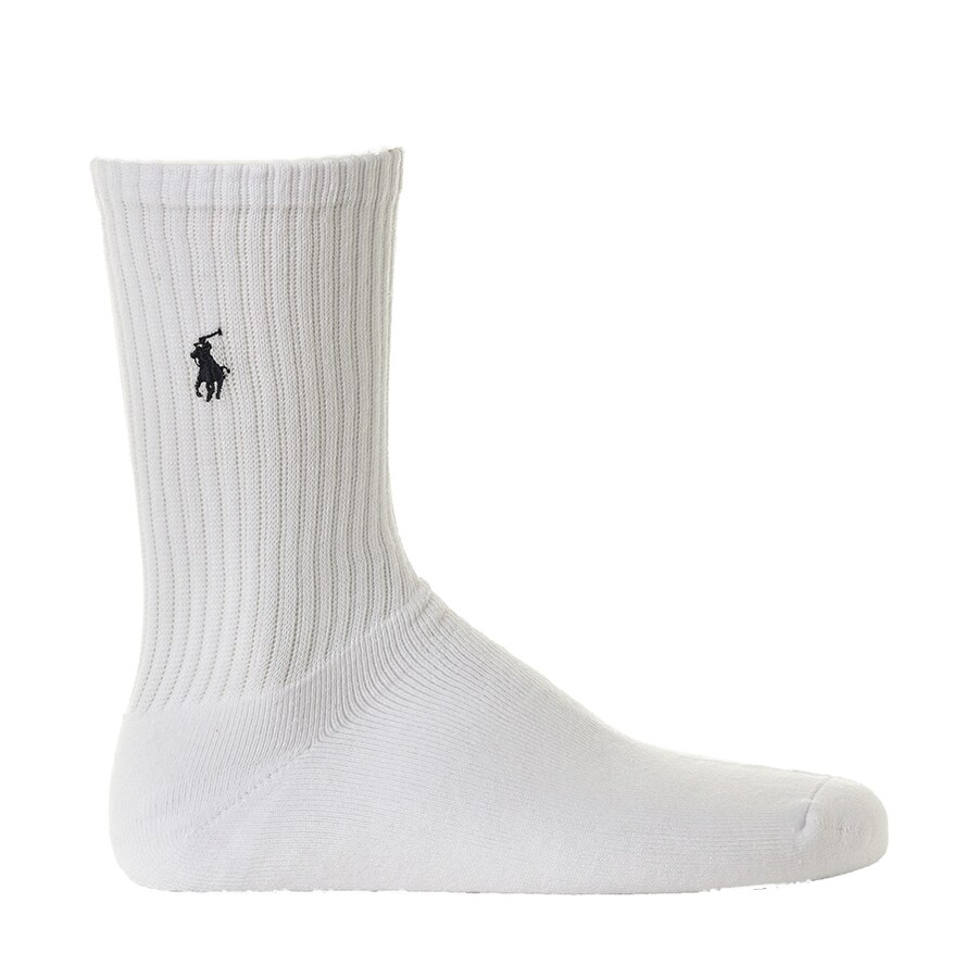 Носки Polo Ralph Lauren CREW W/PP-CREW-3 PACK, белый — фото 3