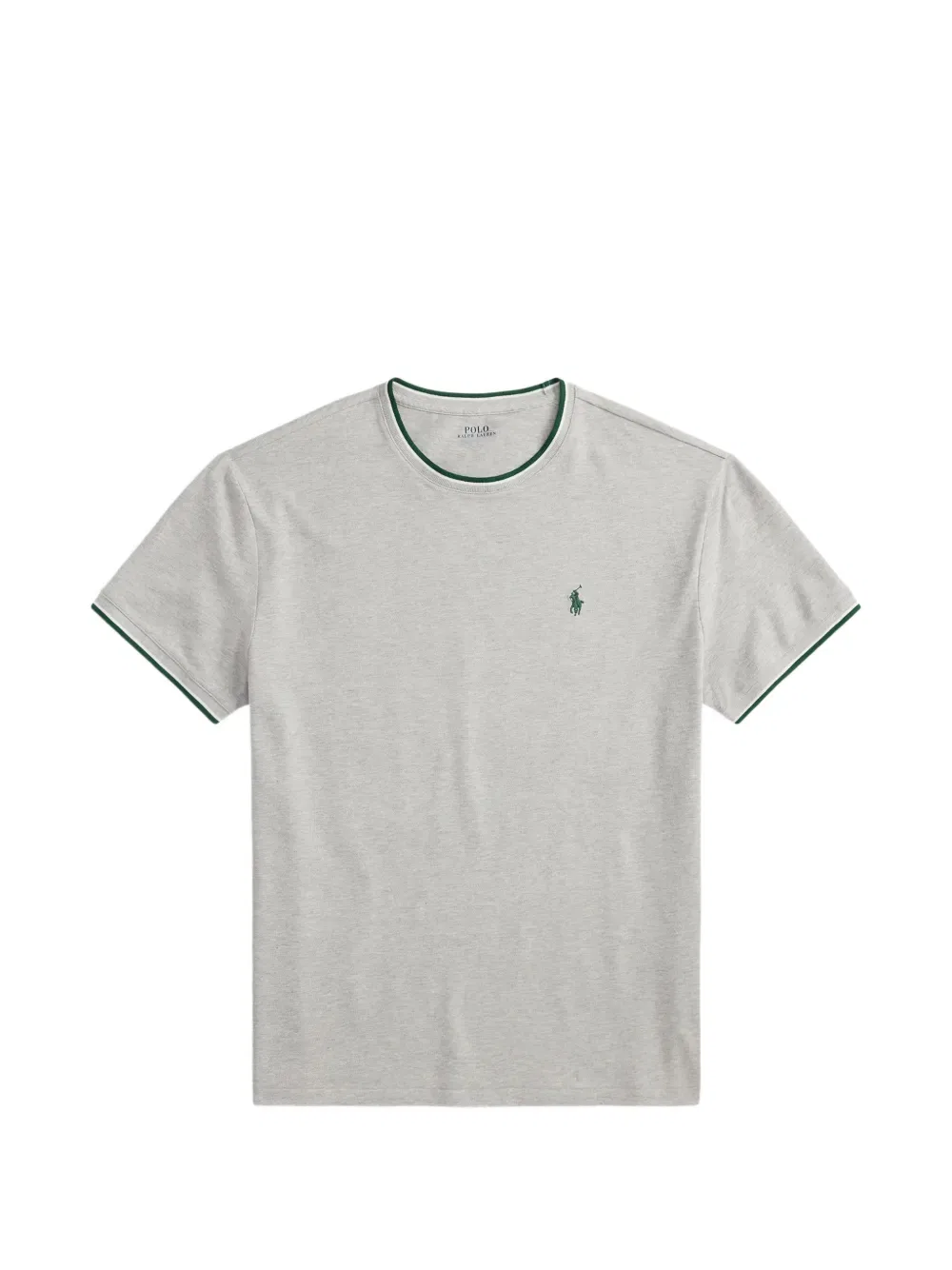 Футболка классического кроя с вышивкой Polo Ralph Lauren, серый