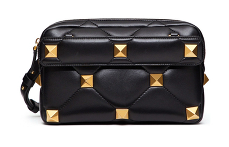 

Valentino Римская шпилька Мягкая овечья кожа Ремешок через плечо Сумка через плечо Обычная Мужская Черная Roman Stud