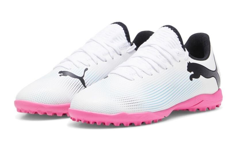 Puma Future Kids Футбольные бутсы для детей, White/Blue — фото 4