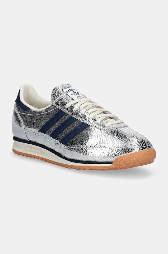 Кожаные кроссовки Sl 72 OG W Adidas Originals, серебряный