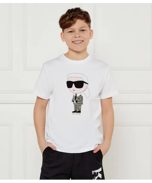 

Футболка Regular fit Karl Lagerfeld Kids, белый