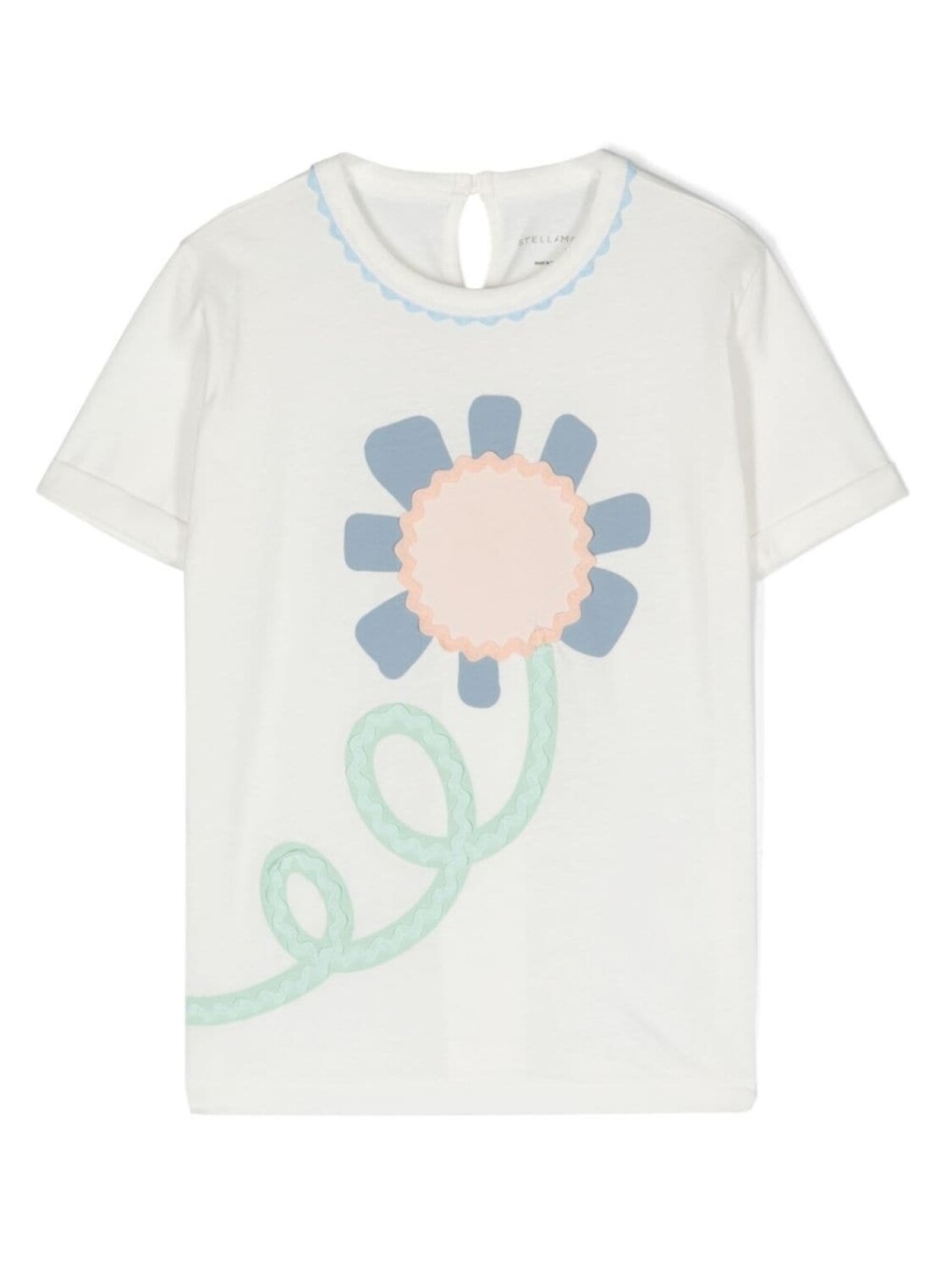 

Stella McCartney Kids футболка с цветочным принтом, белый
