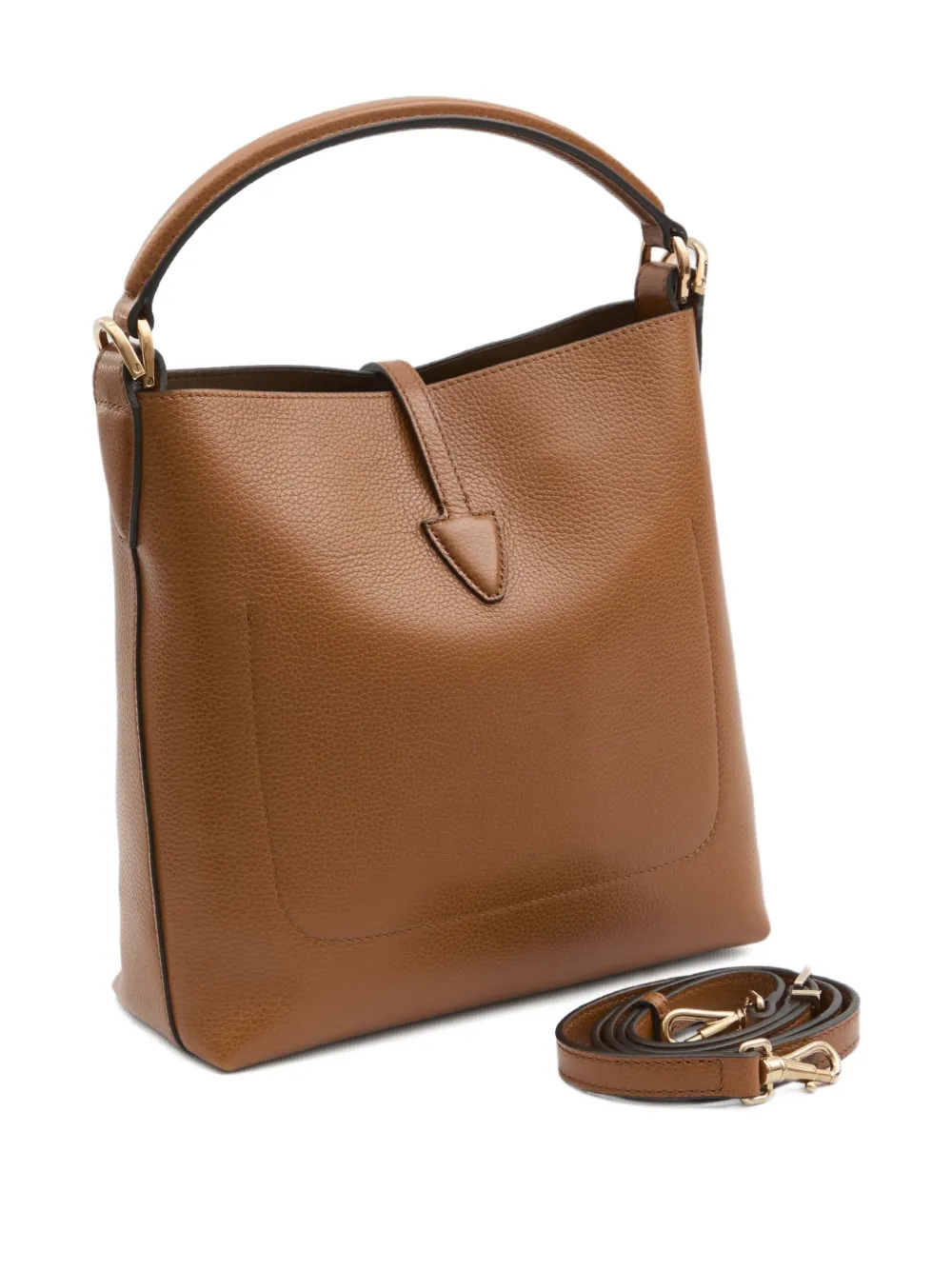 Сумка-тоут из натуральной кожи T-Classic TOD'S, коричневый — фото 3