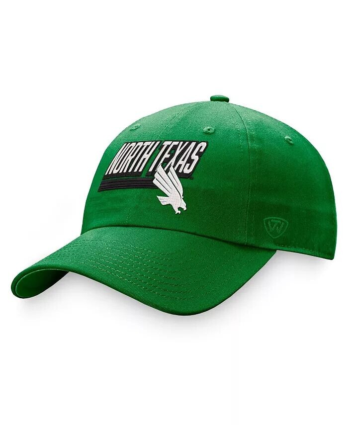 

Мужская зеленая регулируемая шляпа North Texas Mean Green Slice Top Of The World