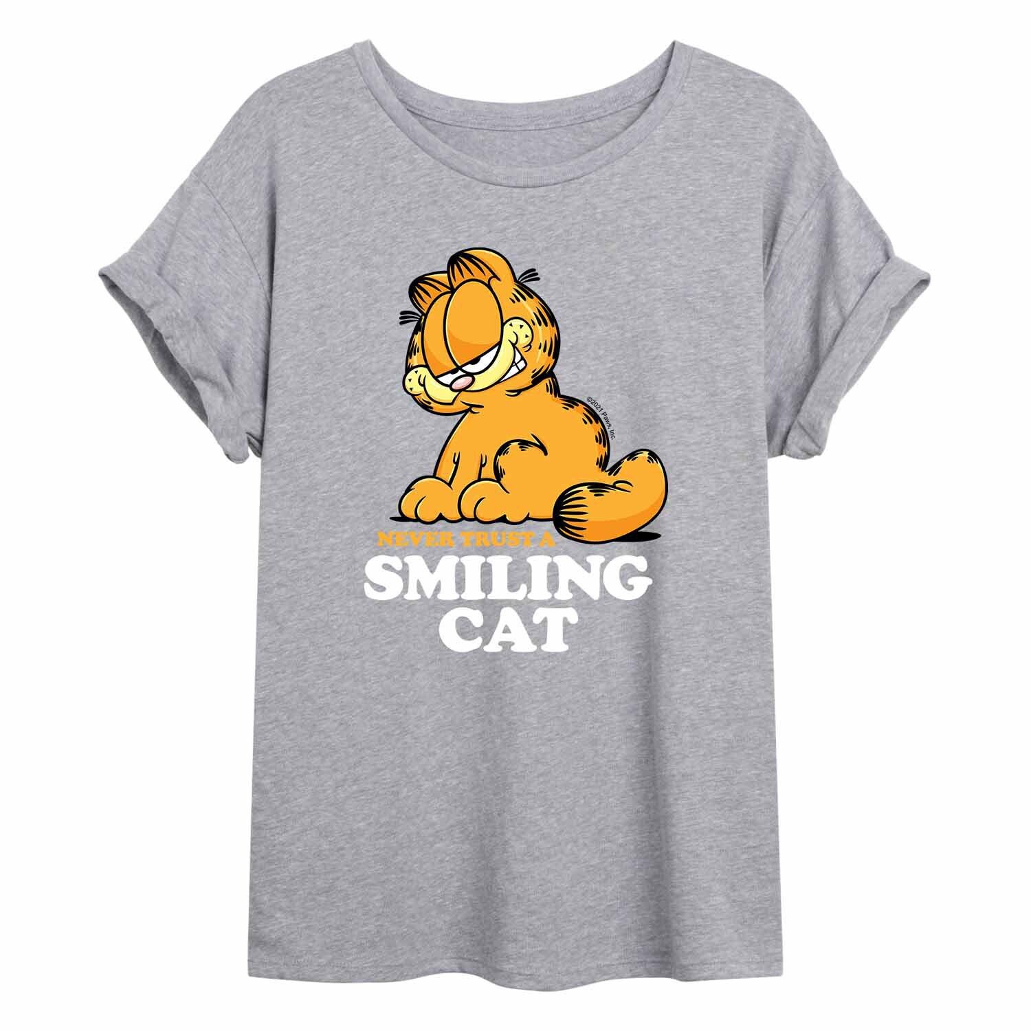 

Струящаяся футболка Garfield Smiling Cat для юниоров Licensed Character