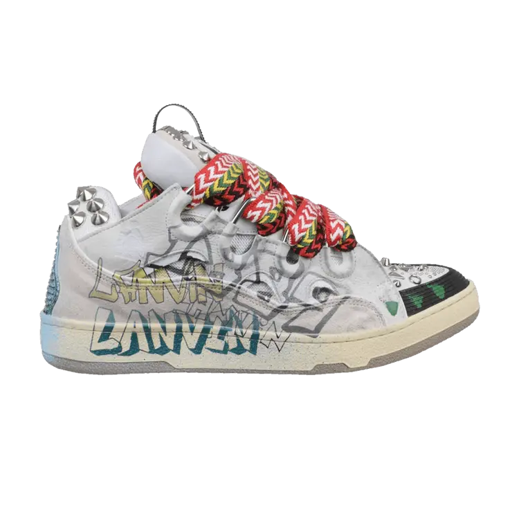 Кроссовки Lanvin Wmns Curb Sneakers Graffiti, белый