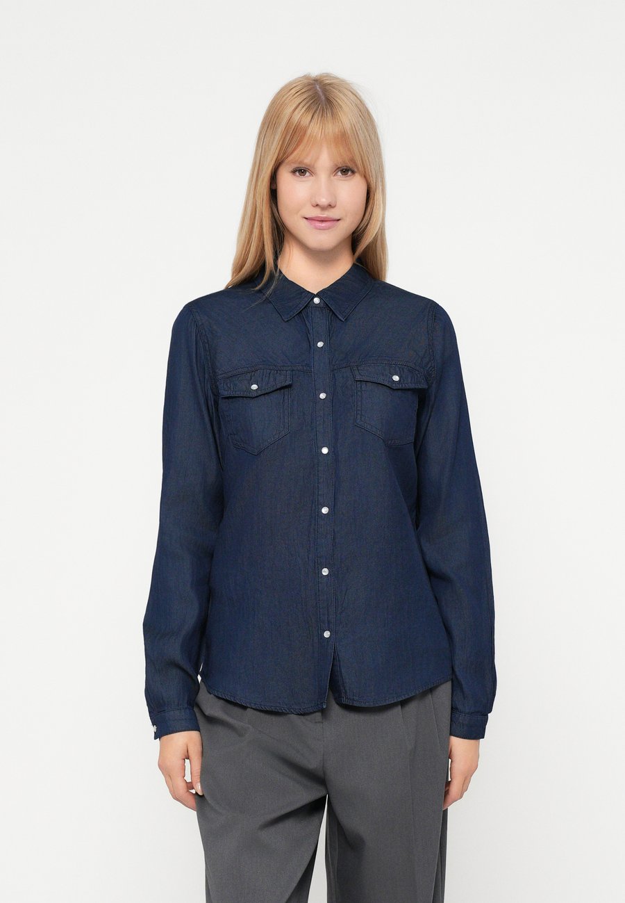 

Блуза VILA VIBISTA SHIRT, Dark Blue Denim/Blue
