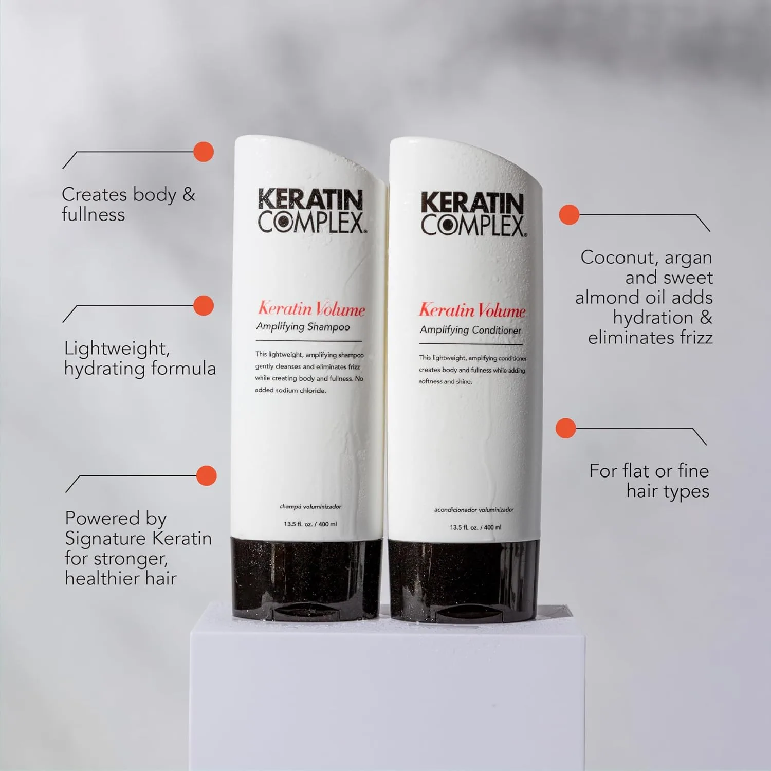 Кондиционер для придания объема Keratin Complex (жид. унция) 1000 мл (.) — фото 4