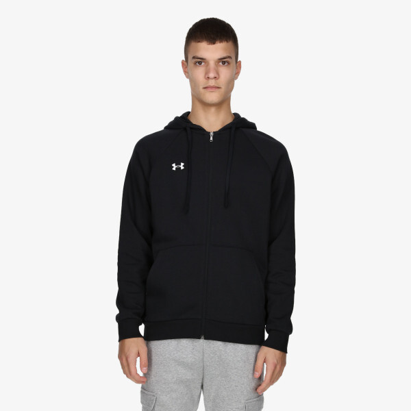 

Толстовка мужская ua конкурент флисовая толстовка на молнии во всю длину Under Armour, черный