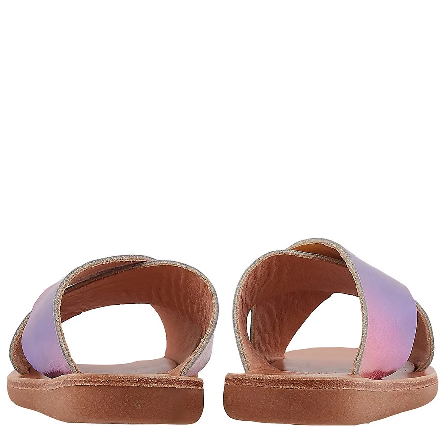 Детские сандалии Ancient Greek Sandals Thais с тропическим закатом, мягкие сандалии — фото 4