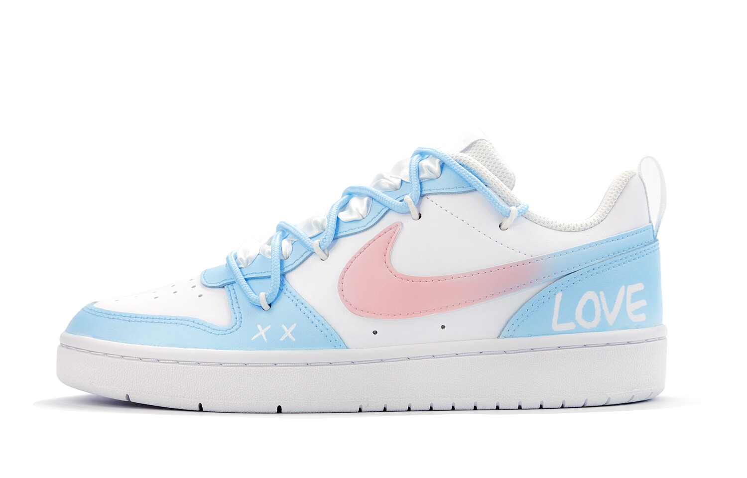 

Женские кроссовки для скейтбординга Nike Court Borough, Pink and Blue